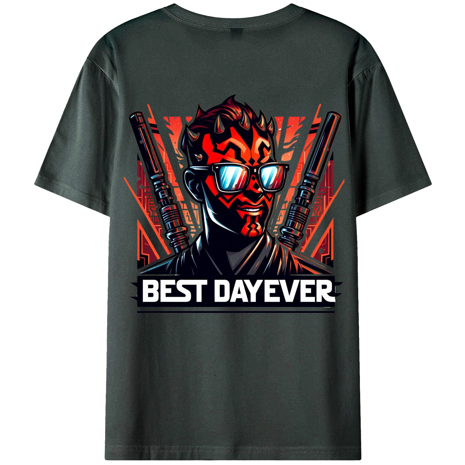 （画像用） スター・ウォーズ Star Wars 綿100％ メンズ半袖Tシャツ（バックプリント） 通気性